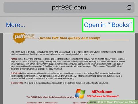 スクリーンショット Pdf995 Windows 7版