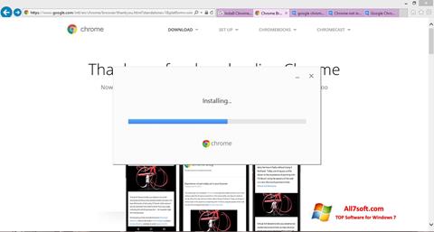 スクリーンショット Google Chrome Offline Installer Windows 7版