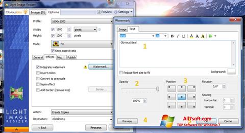 スクリーンショット Light Image Resizer Windows 7版