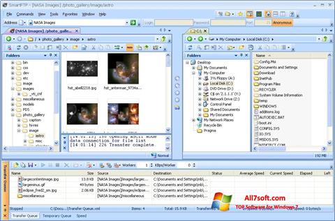 スクリーンショット SmartFTP Windows 7版