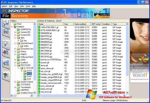 スクリーンショット PC Inspector File Recovery Windows 7版