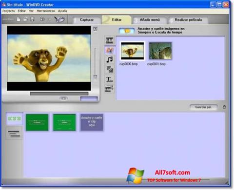 スクリーンショット WinDVD Creator Windows 7版