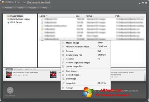 スクリーンショット DAEMON Tools Ultra Windows 7版