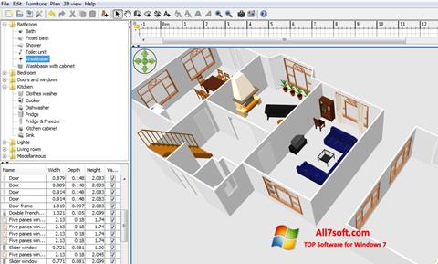 スクリーンショット FloorPlan 3D Windows 7版