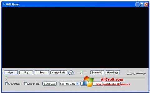 スクリーンショット AMR Player Windows 7版