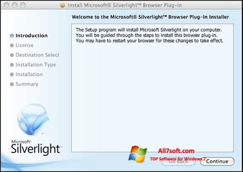 スクリーンショット Microsoft Silverlight Windows 7版