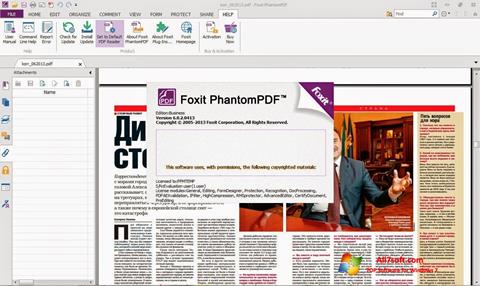 スクリーンショット Foxit Phantom Windows 7版
