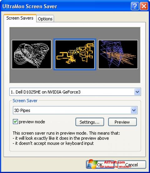 スクリーンショット UltraMon Windows 7版