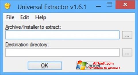 スクリーンショット Universal Extractor Windows 7版