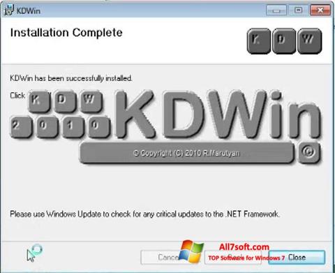 スクリーンショット KDWin Windows 7版