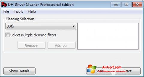 スクリーンショット Driver Cleaner Windows 7版