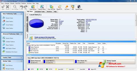 スクリーンショット Paragon Hard Disk Manager Windows 7版