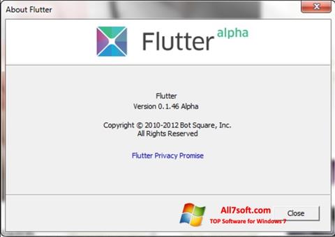 スクリーンショット Flutter Windows 7版