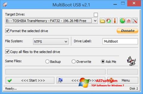 スクリーンショット Multi Boot USB Windows 7版