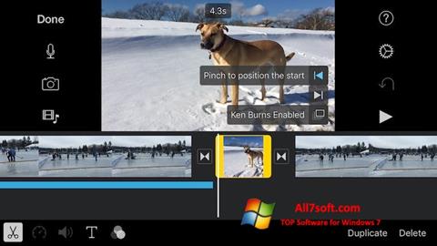 スクリーンショット iMovie Windows 7版