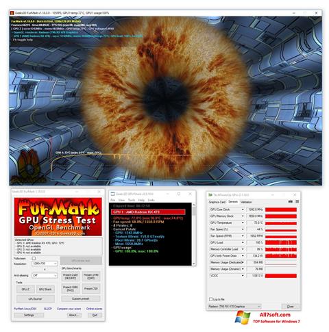 スクリーンショット FurMark Windows 7版