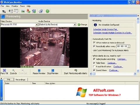 スクリーンショット WebCam Monitor Windows 7版