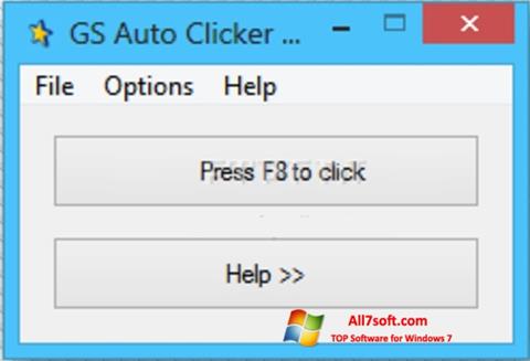 スクリーンショット GS Auto Clicker Windows 7版