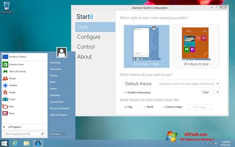 スクリーンショット Start8 Windows 7版