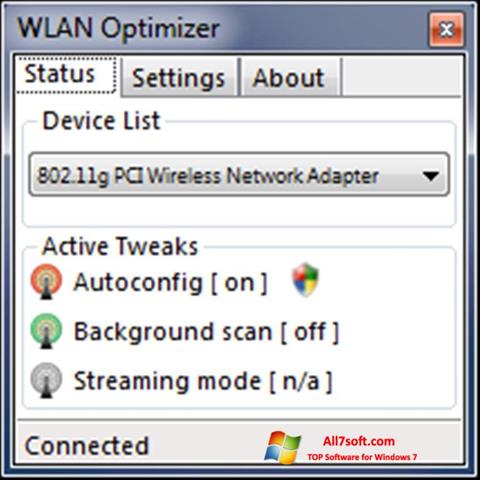 スクリーンショット WLAN Optimizer Windows 7版