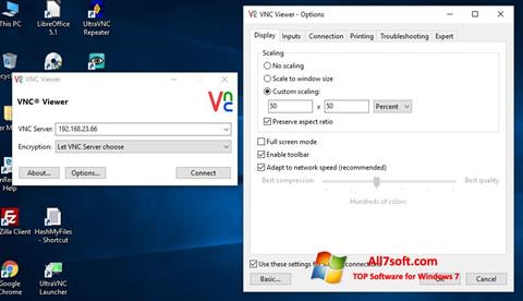 スクリーンショット VNC Windows 7版