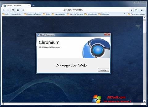 スクリーンショット Chromium Windows 7版