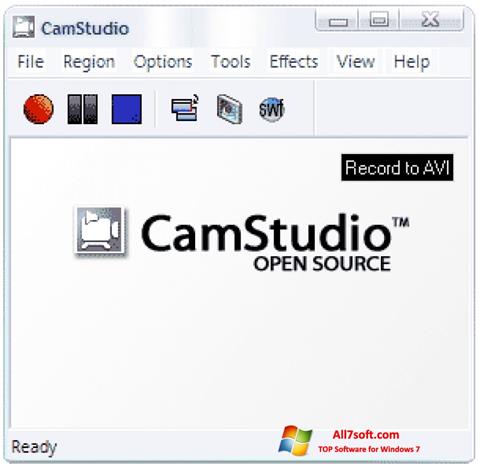 スクリーンショット CamStudio Windows 7版