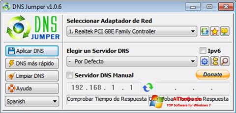 スクリーンショット DNS Jumper Windows 7版