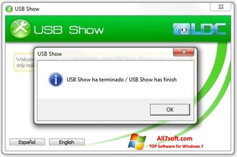 スクリーンショット USB Show Windows 7版