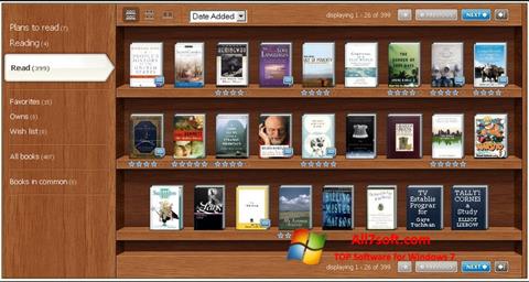 スクリーンショット Bookshelf Windows 7版