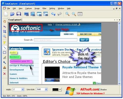 スクリーンショット EasyCapture Windows 7版