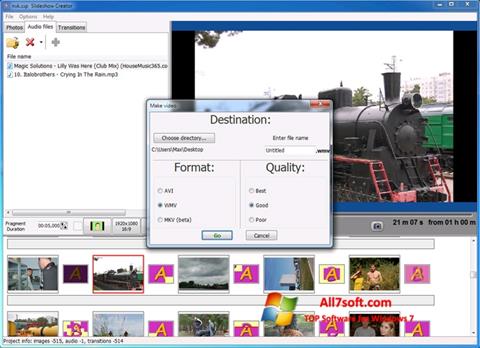 スクリーンショット Bolide Slideshow Creator Windows 7版