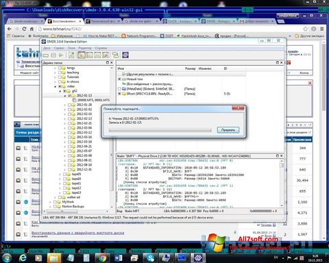 スクリーンショット DMDE Windows 7版