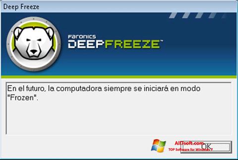 スクリーンショット Deep Freeze Windows 7版