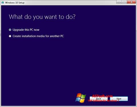 スクリーンショット Media Creation Tool Windows 7版