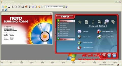 スクリーンショット Nero Burning ROM Windows 7版