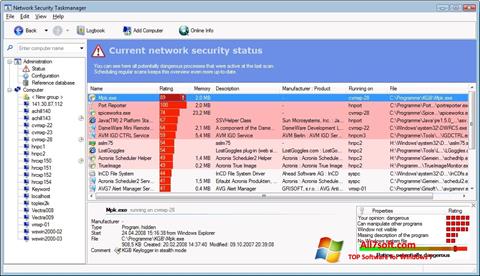 スクリーンショット Security Task Manager Windows 7版