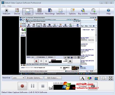 スクリーンショット Debut Video Capture Windows 7版