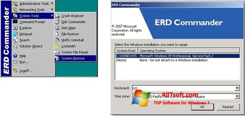 スクリーンショット ERD Commander Windows 7版