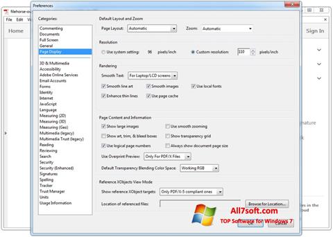 スクリーンショット Adobe Acrobat Windows 7版