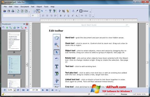 スクリーンショット Infix PDF Editor Windows 7版