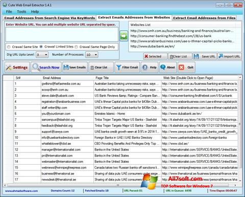 スクリーンショット eMail Extractor Windows 7版