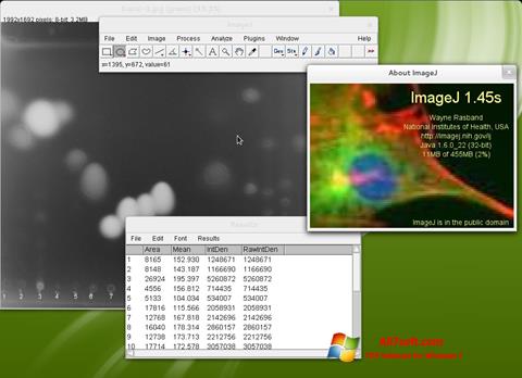スクリーンショット ImageJ Windows 7版
