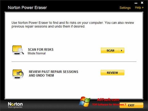 スクリーンショット Norton Power Eraser Windows 7版
