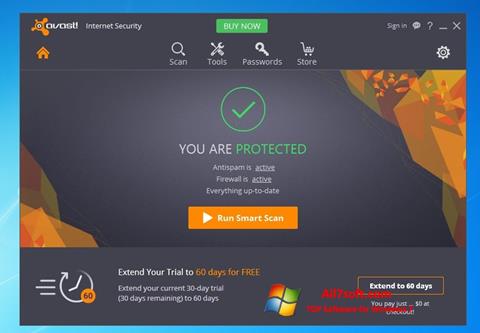 スクリーンショット Avast Internet Security Windows 7版