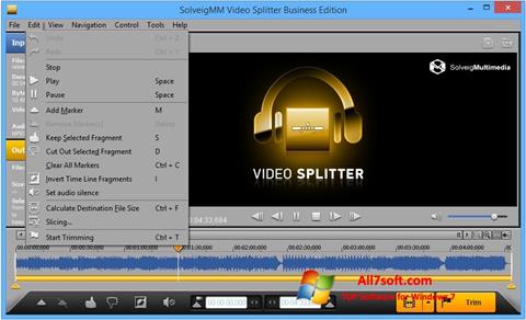スクリーンショット SolveigMM Video Splitter Windows 7版
