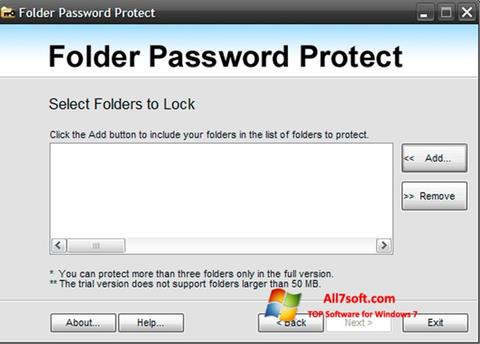 スクリーンショット Password Protect USB Windows 7版