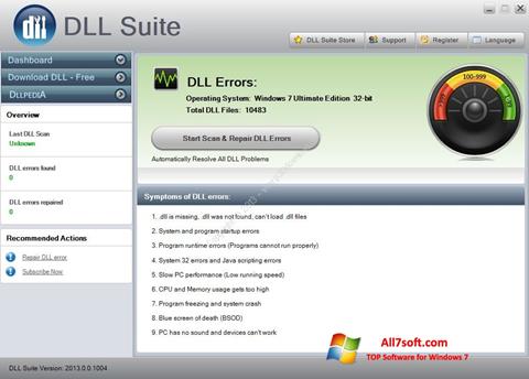 スクリーンショット DLL Suite Windows 7版