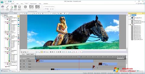 スクリーンショット VSDC Free Video Editor Windows 7版